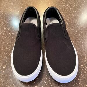 Hurley Size 8 M ARLO SLIP Black Canvas Sneakers Loafers Men's Shoes New
